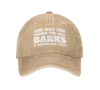 Cappello da baseball da donna con scritta "Chiedi a chi abbaia il cane, ab