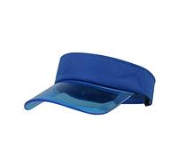 Cappello da baseball da donna, con visiera a tinta unita, trasparente, da baseball, Blu, Taglia unica