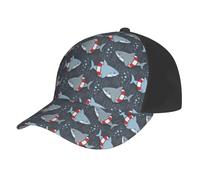 Cappello da baseball da donna e uomo, con anello da nuoto con squalo carino, regolabile, cappello da baseball per papà, camionista, donne e uomini