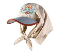 Cappello da baseball da donna Hip Hop Foulard ad asciugatura rapida sciarpa sportiva cappello sportivo puntelli fotografici traspirante per sport casual cappelli sportivi da donna, Beige, Adult