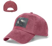 Cappello da baseball da golf, cappello da papà, regolabile, cappello da sole da notte, corvo da camionista, per uomo e donna, nero, Rosso, Taglia unica