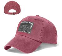 Cappello da baseball da golf, cappello da papà, regolabile, in cotone, classico film clapboard, nero, per uomo e donna, nero, Rosso, taglia unica