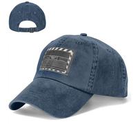 Cappello da baseball da golf, cappello da papà, regolabile, in cotone, classico film clapboard, nero, per uomo e donna, nero, Blu navy, Taglia unica