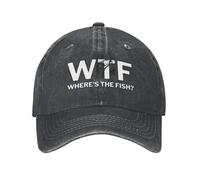 Cappello da Baseball da papà con Scritta WTF e Scritta Dov'è Il Pesce?