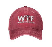 Cappello da Baseball da papà con Scritta WTF e Scritta Dov'è Il Pesce?