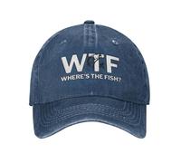 Cappello da Baseball da papà con Scritta WTF e Scritta Dov'è Il Pesce?