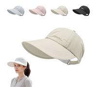 Cappello da baseball da sole per uomini e donne, leggero, a tesa larga, per esterni, chiusura regolabile, berretto casual, Beige, Taglia unica