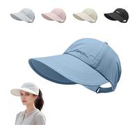 Cappello da baseball da sole per uomini e donne, leggero, a tesa larga, per esterni, chiusura regolabile, berretto casual, blu cielo, Taglia unica