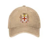Cappello da Baseball da Uomo Cappello con Stile Patriottico Stemma Giamaicano,Cappellini da papà,Classico, Rilassato, Regolabile, Estivo, Cappellino da Camionista Sportivo da Uomo