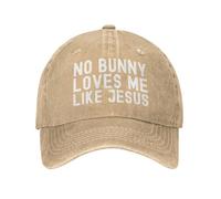 Cappello da Baseball da Uomo con Scritta No Bunny Loves Me Like Jesus