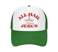 Cappello da Baseball da Uomo e da Donna all-Hail King-Jesus Christ Cross Christian 2024 Mesh Hat Trucker Hat