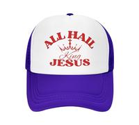 Cappello da Baseball da Uomo e da Donna all-Hail King-Jesus Christ Cross Christian 2024 Mesh Hat Trucker Hat