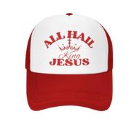 Cappello da Baseball da Uomo e da Donna all-Hail King-Jesus Christ Cross Christian 2024 Mesh Hat Trucker Hat
