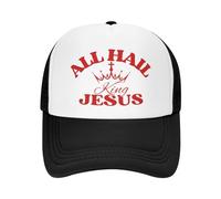 Cappello da Baseball da Uomo e da Donna all-Hail King-Jesus Christ Cross Christian 2024 Mesh Hat Trucker Hat