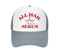 Cappello da Baseball da Uomo e da Donna all-Hail King-Jesus Christ Cross Christian 2024 Mesh Hat Trucker Hat