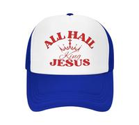 Cappello da Baseball da Uomo e da Donna all-Hail King-Jesus Christ Cross Christian 2024 Mesh Hat Trucker Hat