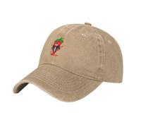Cappello da baseball da uomo e da donna con motivo a peperoncino rosso inf