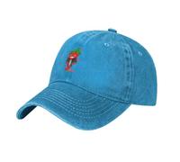 Cappello da baseball da uomo e da donna con motivo a peperoncino rosso inf