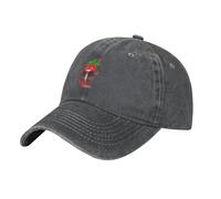 Cappello da baseball da uomo e da donna con motivo a peperoncino rosso inf