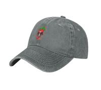 Cappello da baseball da uomo e da donna con motivo a peperoncino rosso inf