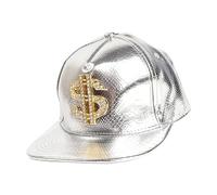 Cappello Da Baseball Del Segno Del Dollaro | Cappello Del Rapper Regolabile | Cappello Di Simbolo Del Dollaro Alla Moda | Copricapo Del Rapper Con Segno Dollaro | Cappello Alla Moda Anni 80 Per Donne