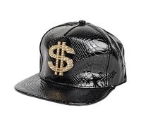 Cappello Da Baseball Del Segno Del Dollaro | Cappello Del Rapper Regolabile | Cappello Di Simbolo Del Dollaro Alla Moda | Copricapo Del Rapper Con Segno Dollaro | Cappello Alla Moda Anni 80 Per Donne