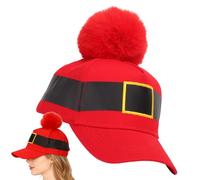 Cappello da baseball di Natale, copricapo regolabile per le vacanze invernali, cappello di Babbo Natale, per feste in maschera, cosplay, eventi, attività a tema, riunioni di famiglia