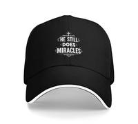 Cappello da baseball divertente da donna con scritta "Lui fa ancora miraco