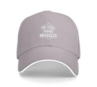 Cappello da baseball divertente da donna con scritta "Lui fa ancora miraco