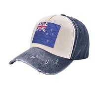 Cappello da Baseball Estivo per Avventure All'Aria Aperta, 100% Cotone, in Denim Lavato Vintage, con Bandiera Patriottica, Regolabile, Traspirante, per Esplorazioni in Spiaggia E Al Parco 5 One Size