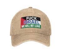 Cappello da baseball "Fanculo Israele, libera la Palestina, lasceremo e sa