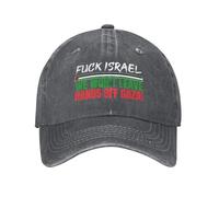 Cappello da baseball "Fanculo Israele, libera la Palestina, lasceremo e sa