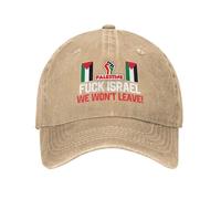 Cappello da baseball "Fanculo Israele, libera la Palestina, lasceremo e sa