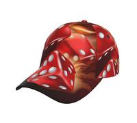 Cappello da Baseball Fire Dice Flaming Dices Flame Classico Baseball Cappellini Trendy Cappello da Baseball per Tennis Pesca Sport