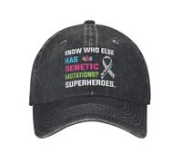 Cappello da Baseball Giornata di sensibilizzazione sulle malattie Rare Uomini Donne Geni rari Supereroi Denim angosciato Vintage Snapback Regolabile