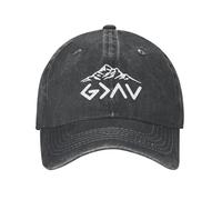 Cappello da Baseball God Is Greater Than The Highs And Lows Cappello con Visiera Regolabile Donna Cappucci da Golf, per Sportivo, Pesca, Campeggio, 55-59cm