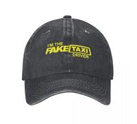 Cappello da Baseball I'm The Fake Taxi Driver Cappelli alla Moda in Denim Cappelli da Esterno Regolabili Casquette Hip Hop da Cowboy per Uomo e Donna