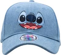Cappello Da Baseball In Denim Lavato Con Occhi Felici Di Lilo E Stitch Disney