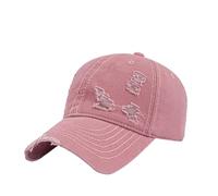 Cappello da baseball invecchiato Cappelli papà per uomo donna cotone lavato Trucker cappello regolabile profilo Caps Mens lana cappelli e cappelli, rosa, Taglia unica