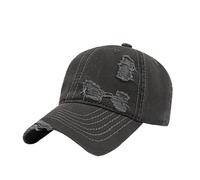 Cappello da baseball invecchiato Cappelli papà per uomo donna cotone lavato Trucker cappello regolabile profilo Caps Mens lana cappelli e cappelli, Grigio, Taglia unica