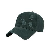 Cappello da baseball invecchiato Cappelli papà per uomo donna cotone lavato Trucker cappello regolabile profilo Caps Mens lana cappelli e cappelli, Verde, Taglia unica