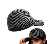Cappello da Baseball Invernale, Caldo ed Elegante, Largo, in Lana, per Le giornate Fredde, per Amici, Adolescenti, Donne, Ragazze, Scuola, pendolari, Ciclismo, Appuntamenti, Viaggi, Grigio