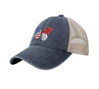 Cappello da Baseball July 4Th Butterfly Flowers Cappelli Golf per Caccia | Cappellino Retro Regolabile Cappello Per Ciclismo Donna Pesca Cappelli Da Baseball