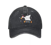 Cappello da Baseball La Pace di Natale Vintage Non è mai Stata un'opzione Stile Unisex Distressed Lavato Copricapo Cartoon Ducks Outdoor cap