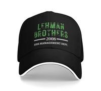 Cappello da Baseball Lehman Brothers 2008 Risk Management Dept Sun Estate Femmina Maschio Regolabile Rock Regali