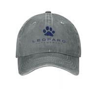 Cappello da Baseball Leopard Cappelli alla Moda in Denim Lavato Cappelli da Esterno Regolabili Casquette Sport Baseball Cappello da Cowboy per Uomo Donna