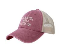 Cappello da Baseball Little Fun Cappellino per Pesca | Cappelli Golf Regolabile Moda Cappello Trucker Per Ciclismo Uomo Caccia Cappello