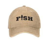 Cappello da Baseball Logo Pesce con pesciolino Cappello da Cowboy Cappello da Sole per Bambini Rugby Protezione Solare Uomo Tennis Donna