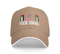Cappello da Baseball Marrone Fanculo Israele, Libera la Palestina, Non ce ne andremo