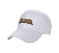 Cappello da Baseball Mosaico Raffigurante Una Maschera tragica in Mezzo a Frutti, Fiori e ghirlande, dalla Casa del Fauno, Pompei. Cappellino da Baseball